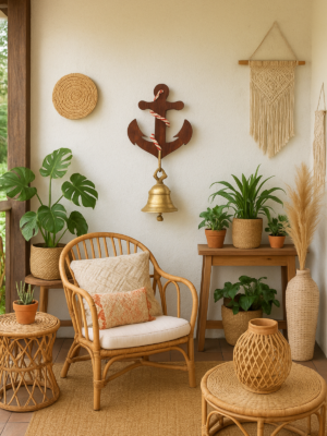 Handcrafted Shisham Wood Decorative Bell – Traditional Artistry