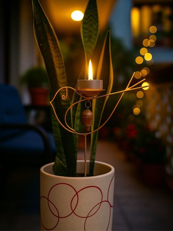 Bird Tealight Stick (With lit)