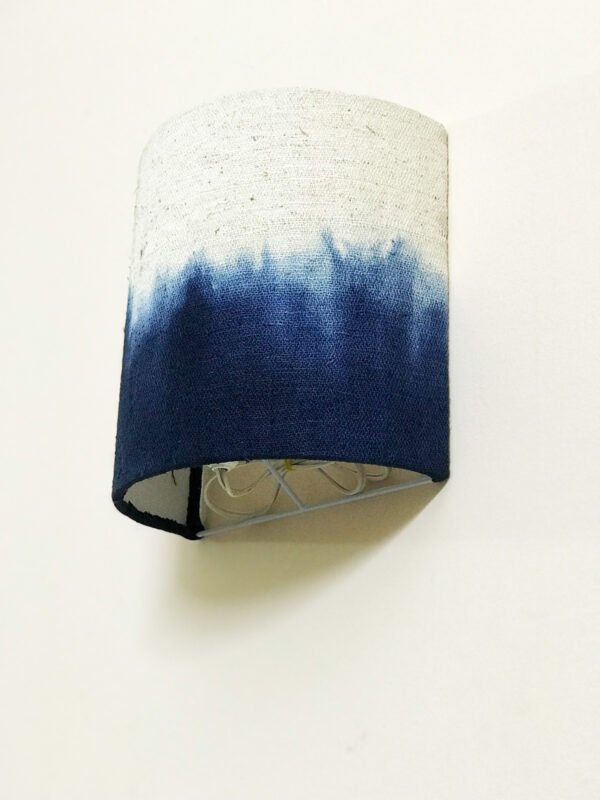 Indigo Fade Nettle Wall Lamp Close Up