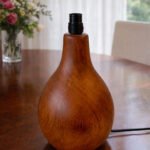 Kasth Grain Lamp Walnut Finish
