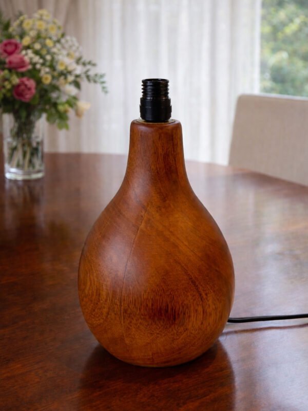 Kasth Grain Lamp Walnut Finish
