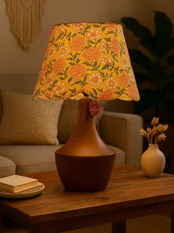 Kasth Table Lamp in Walnut Finish by DBM