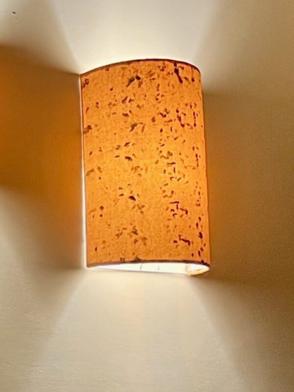Marigold Glow Tall Wall Lamp Shade-Closeup