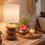 Sahara Groove Wooden Table Lamp by DBM