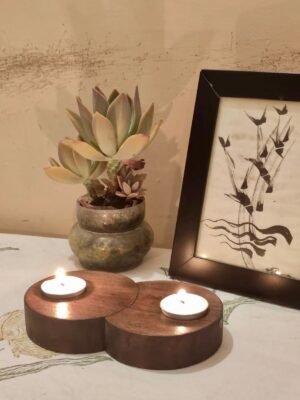 Twintealight holder (Shisham)