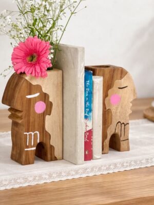 Whispers of Wood – Handcrafted Bookends by DBM