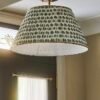 Handcrafted silk pendant lamp hanging