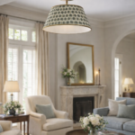 Handcrafted silk pendant lamp hanging in a cozy room
