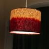 Handcrafted Shaded Nettle Fiber Pendant Lamp